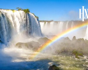 Antarctica and Iguazu Falls