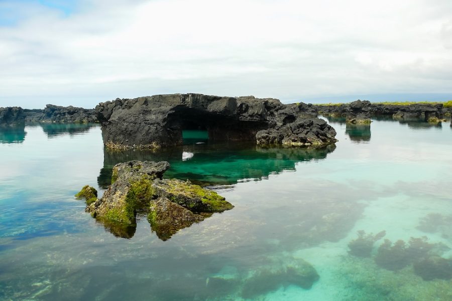 The lava tunnels on the Island of Isabela, Galapagos, Ecuador