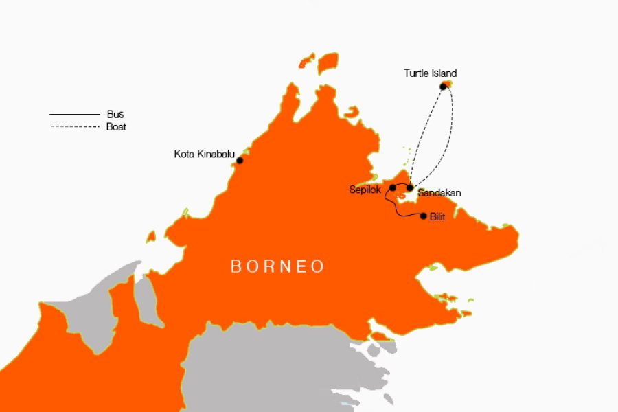 2for1 10 day borneo with turtle island