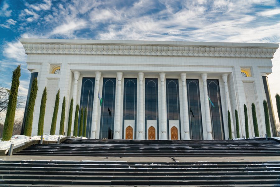 Forums Palace in Tashkent, capital of Uzbekistan.