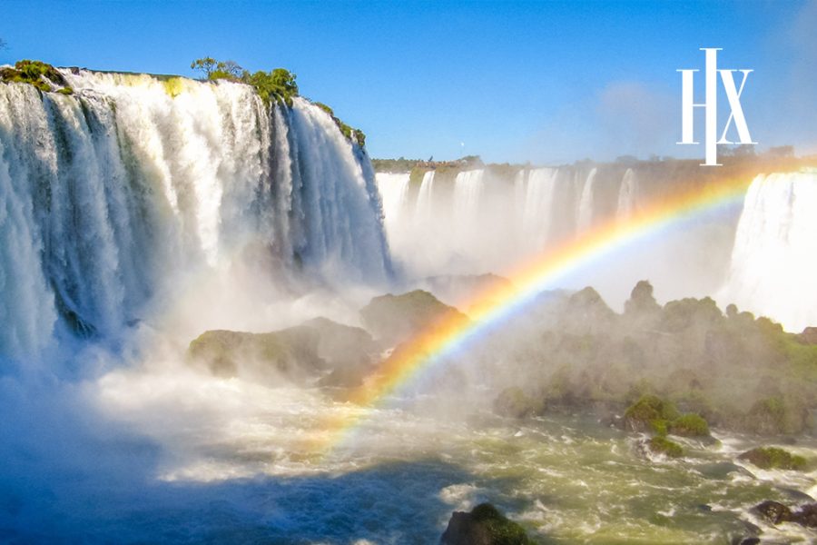 Antarctica and Iguazu Falls