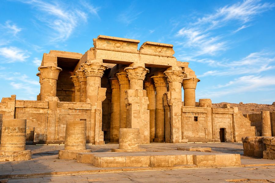 Egypt - Abu Simbel temple and Kom Ombo temple
