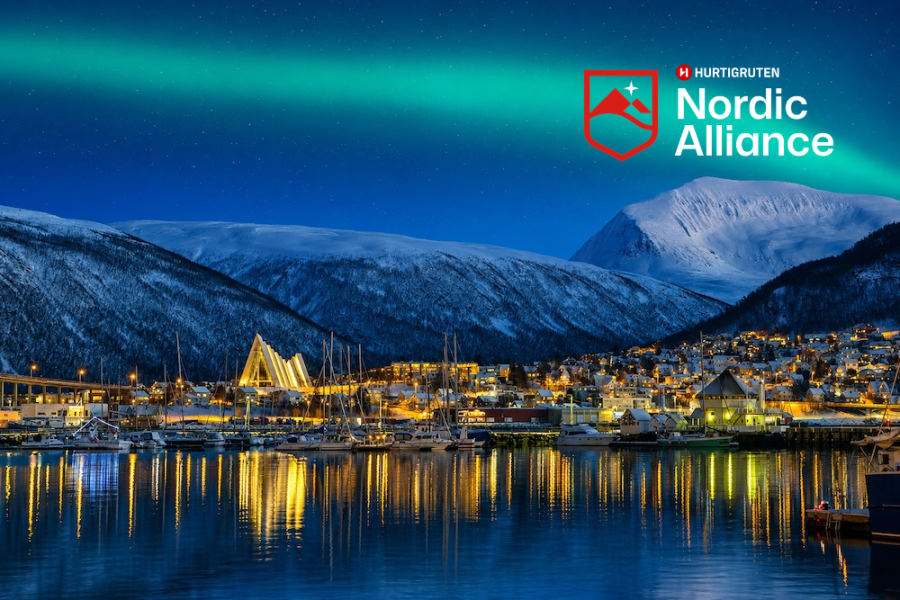 Hurtigruten Savour the Lights - Tromso Northern Lights with Logo