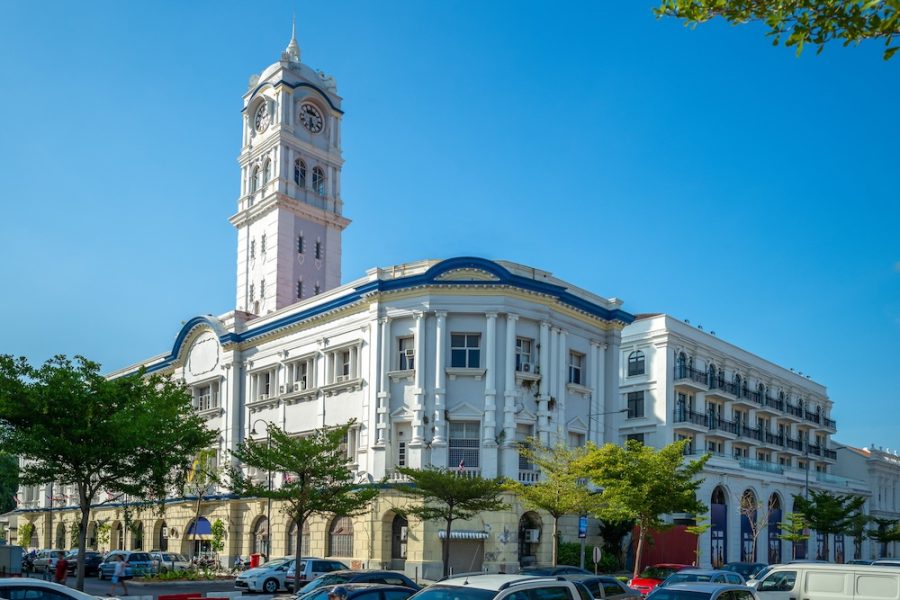 street view of george town, penang, malaysia