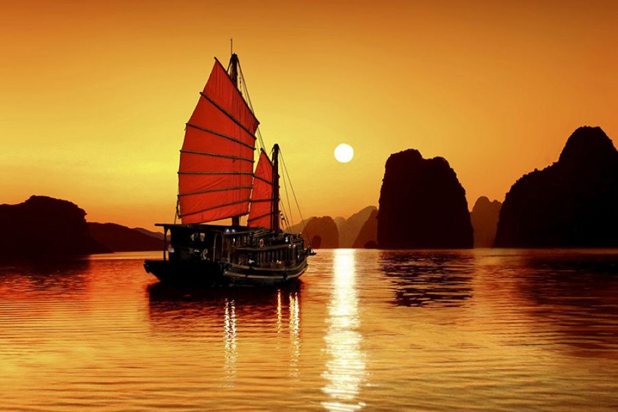 Halong Bay Sunset Vietnam