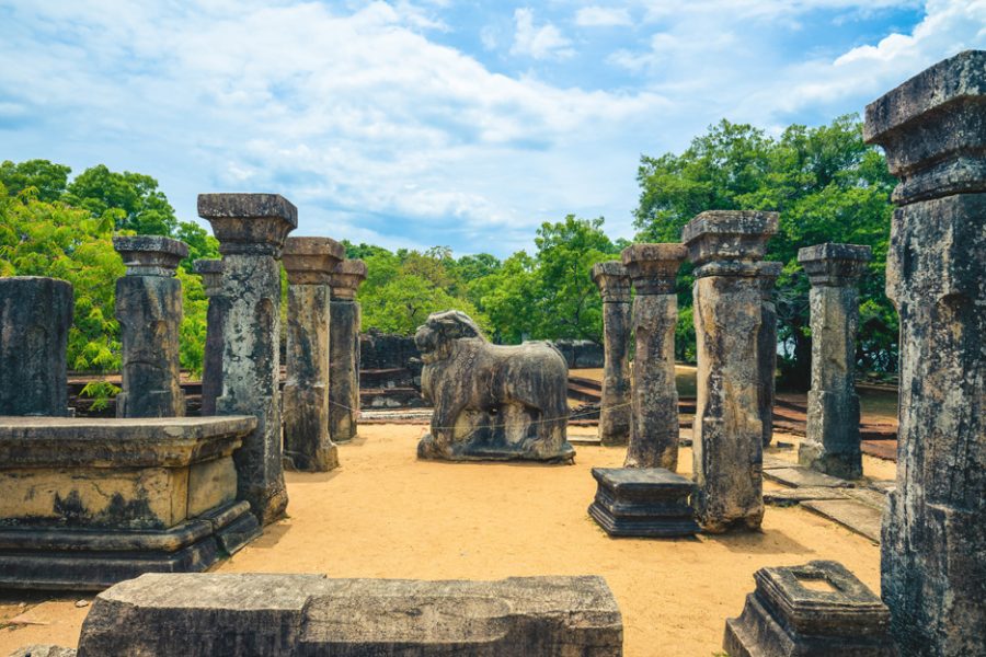 The Council Chamber of King Nissanka Malla in Polonnaruwa, sri lanka